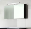 Bad spiegelschrank 120 cm Schwarz Hochglanz Lackiert Ohne Led Lampe Spiegel Bad