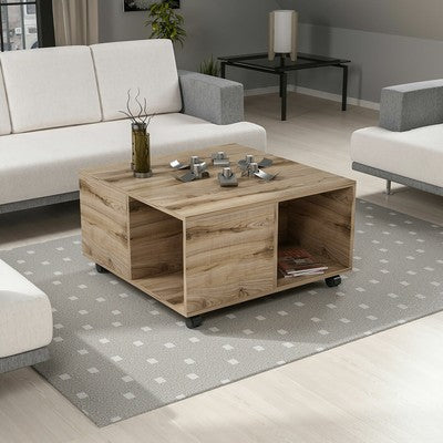 Couchtisch 80 x 80 cm Fichte-Alpin Tisch Wohnzimmertisch Sofatisch Amersfort 1/2