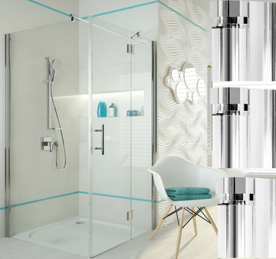 Duschkabine 120x90 cm Echtglas Komplette Dusche ESG Glas ESG Badmöbel Bad NANO