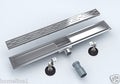 60-120 Duschrinne Siphon Dusch Badablauf Bodenablaufrinne Flach Duschrinne   █▬█