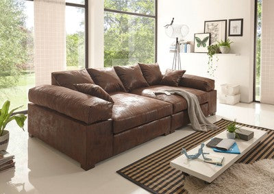 BigSofa Farben hellbraun Braun Megasofa Design Sofa Couchgarnitur Wohnlandschaft