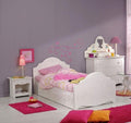 Komplette Mädchen-Kinderzimmer Bett 90x200 Nachttisch Kommode  Parisot Alice2
