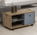 Couchtisch 80 x 40 cm Fichte-Alpin /Anthrazit Tisch Wohnzimmertisch Assen 1