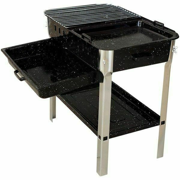 Holzkohlegrill Grill Gartengrill Standgrill Kohlegrill Camping Grill Mangal 54cm