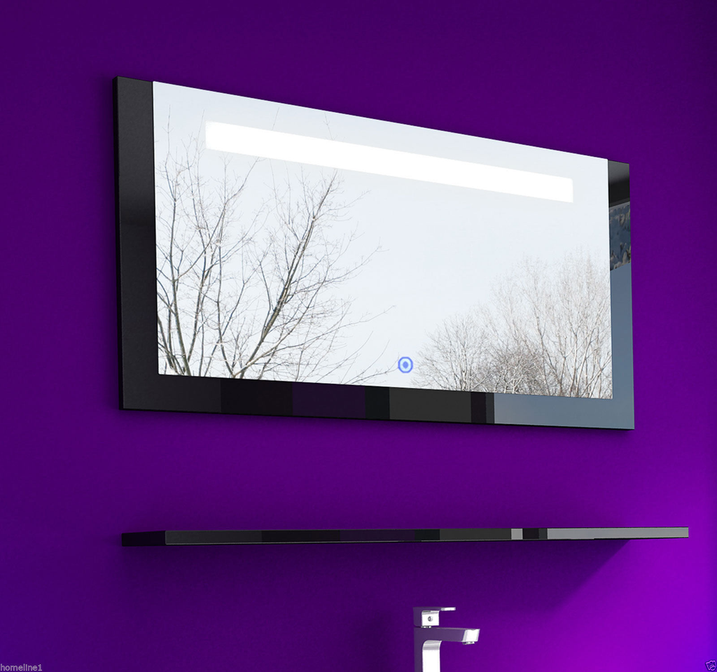 5 Teilig Badmöbel Set 90 Schwarz Weiss Led Hochglanz Badezimmermöbel LED System
