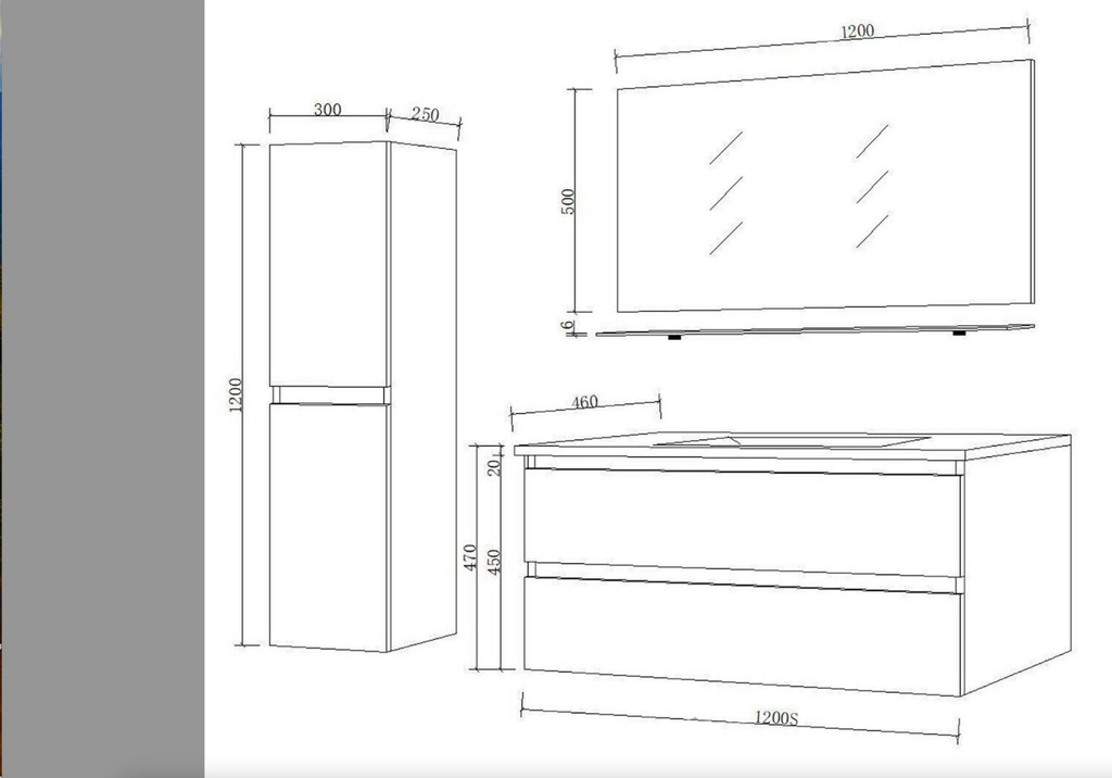 Badmöbel Set Design Weiss Hochglanz Badezimmermöbel 120 cm bis 8tlg Bad Möbel
