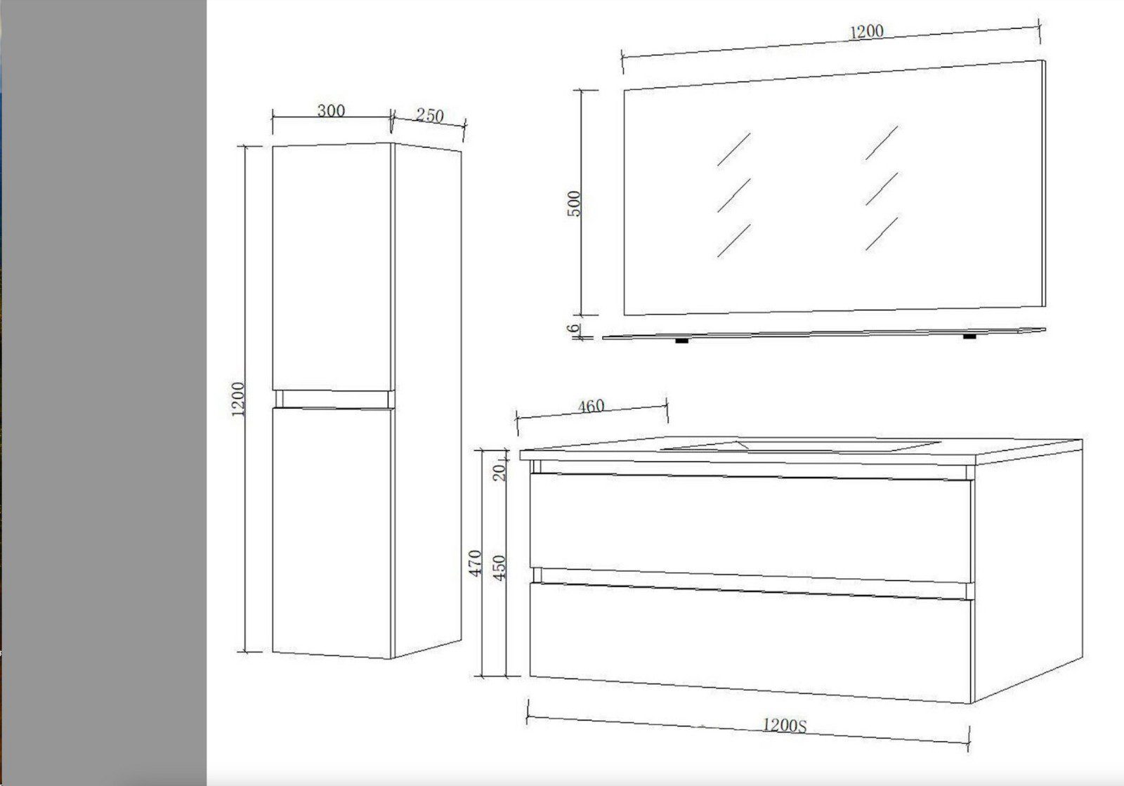 Badmöbel Set Design Weiss Hochglanz Badezimmermöbel 120 cm bis 8tlg Bad Möbel