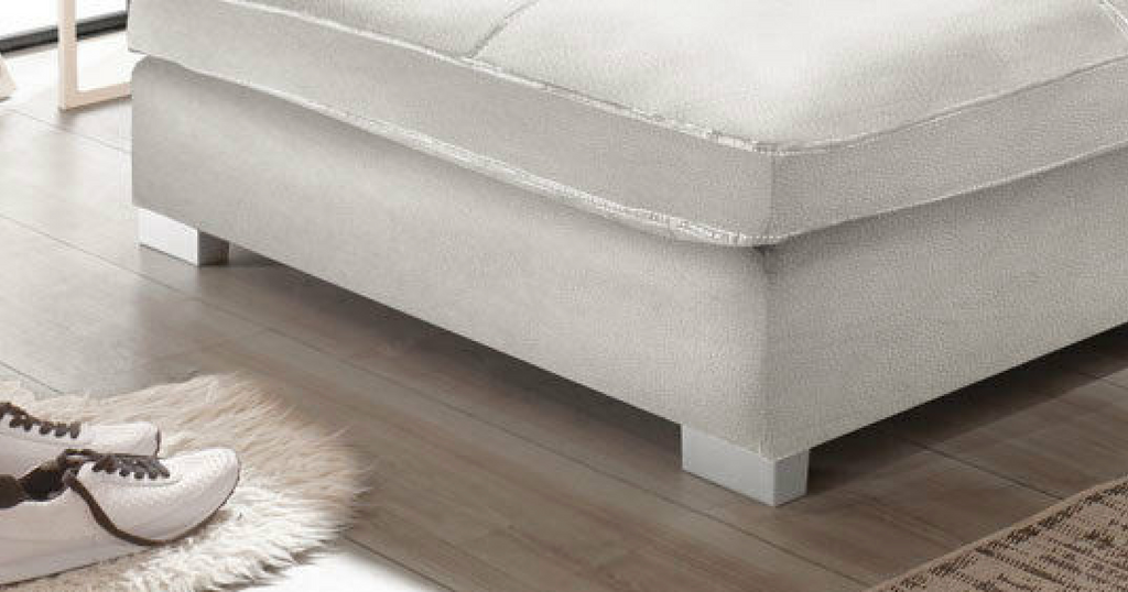 Couchgarnitur Weiss Sofa K-Leder Eck Sofa Wohnlandschaft Megasofa Links Design.