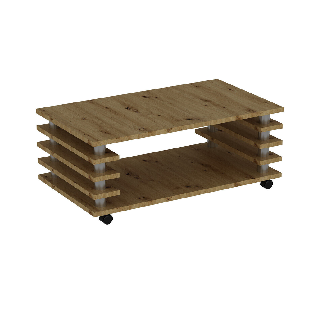 Couchtisch 115x65 cm Wohnzimmer Tisch Artizan Eiche Baarn Tische Beistelltisch 2