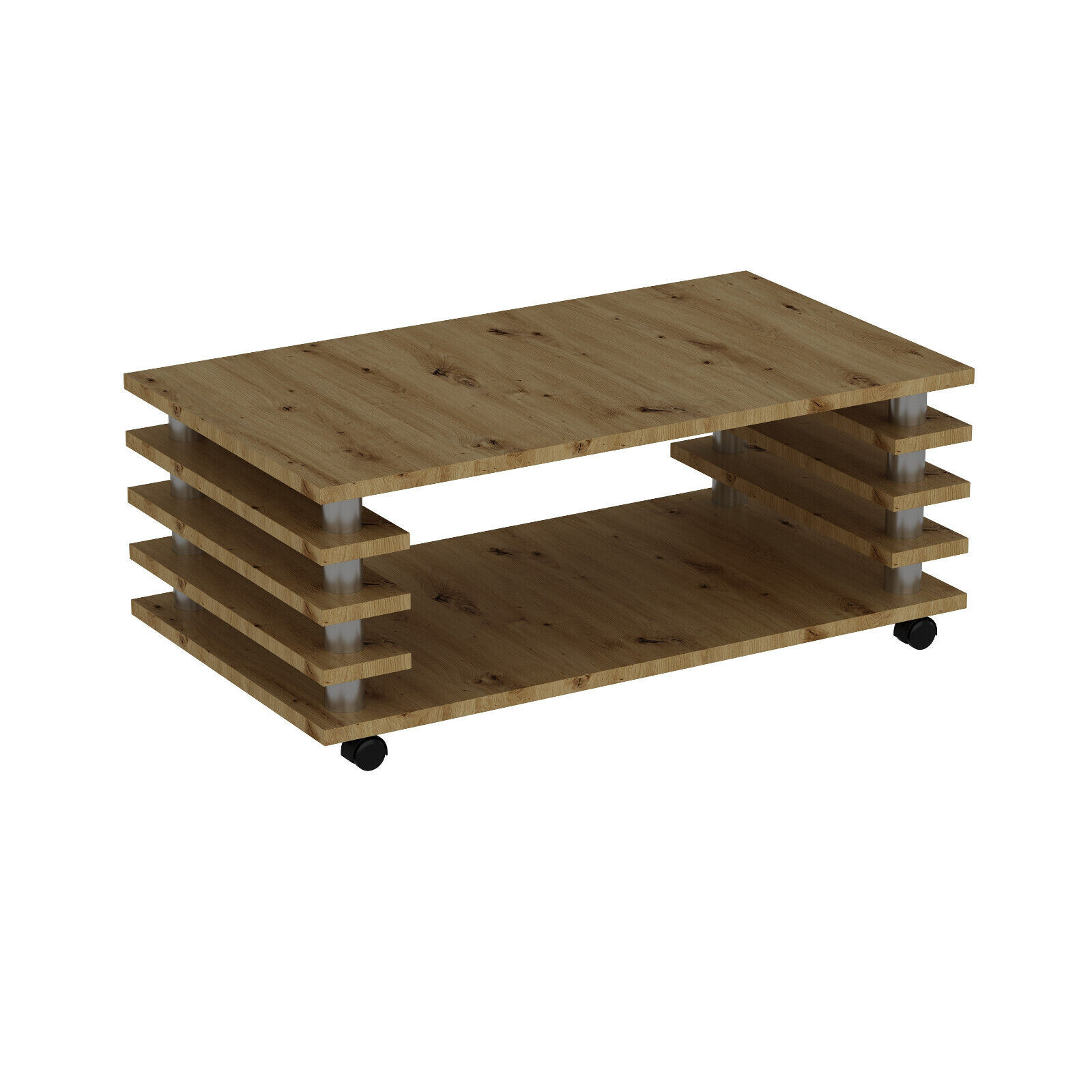 Couchtisch 115x65 cm Wohnzimmer Tisch Artizan Eiche Baarn Tische Beistelltisch 2