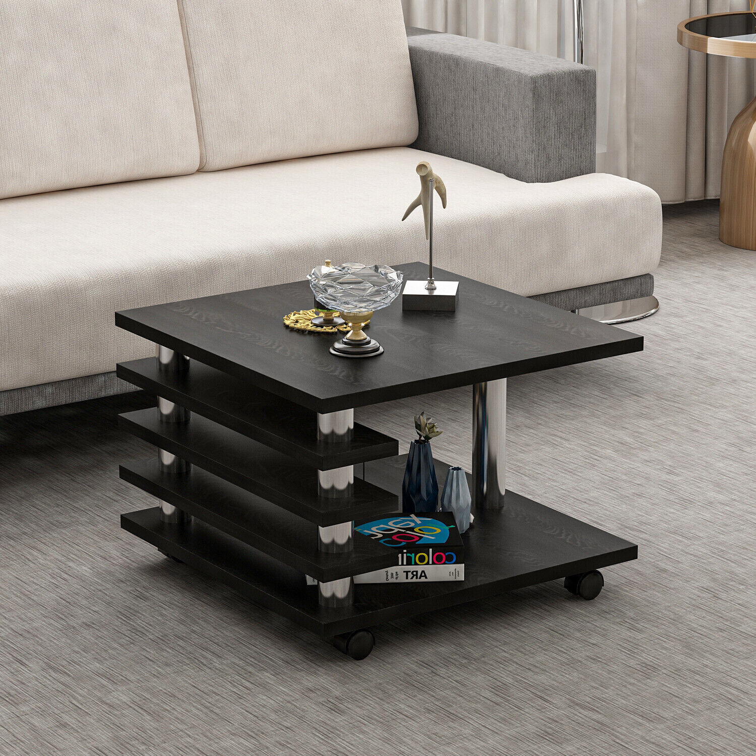 Artikelfoto. Seite mit Angebotsdetails anzeigen. Angebot Couchtisch 65 x 65 cm Wohnzimmer Tisch Schwarz Baarn Tische Beistelltisch 1 Couchtisch 65 x 65 cm Wohnzimmer Tisch Schwarz Baarn Tische Beistelltisch 1