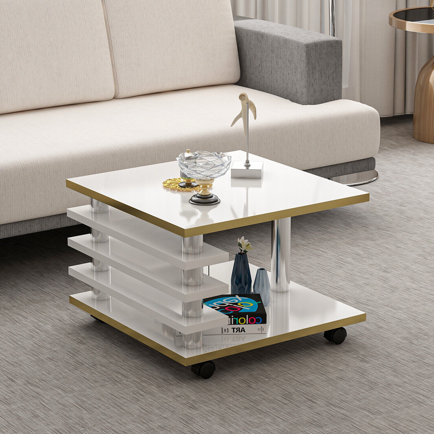 Artikelfoto. Seite mit Angebotsdetails anzeigen. Angebot Couchtisch 65 x 65 cm Wohnzimmer Tisch Weiß / Gold Baarn Tische Beistelltisch 1 Couchtisch 65 x 65 cm Wohnzimmer Tisch Weiß / Gold Baarn Tische Beistelltisch 1