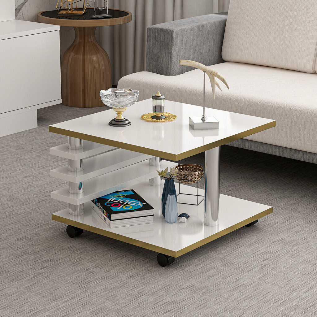 Artikelfoto. Seite mit Angebotsdetails anzeigen. Angebot Couchtisch 65 x 65 cm Wohnzimmer Tisch Weiß / Gold Baarn Tische Beistelltisch 1 Couchtisch 65 x 65 cm Wohnzimmer Tisch Weiß / Gold Baarn Tische Beistelltisch 1
