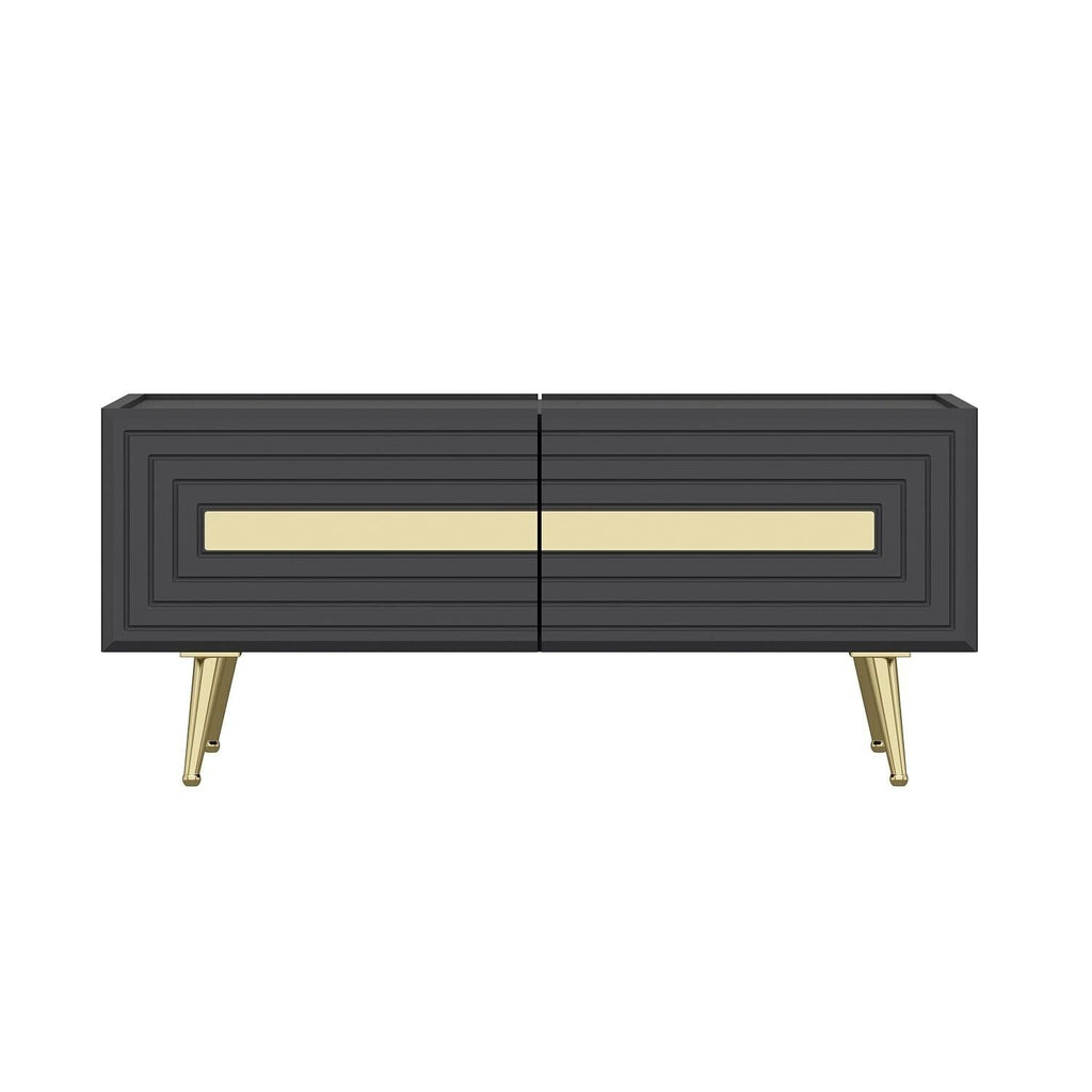 Couchtisch 90 x 64cm Wohnzimmer Tisch Gold jose antrazhit Tische Beistelltisch 1