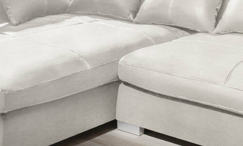 Design Couchgarnitur Weiss Sofa K-Leder Eck Sofa Wohnlandschaft Megasofa Rechts