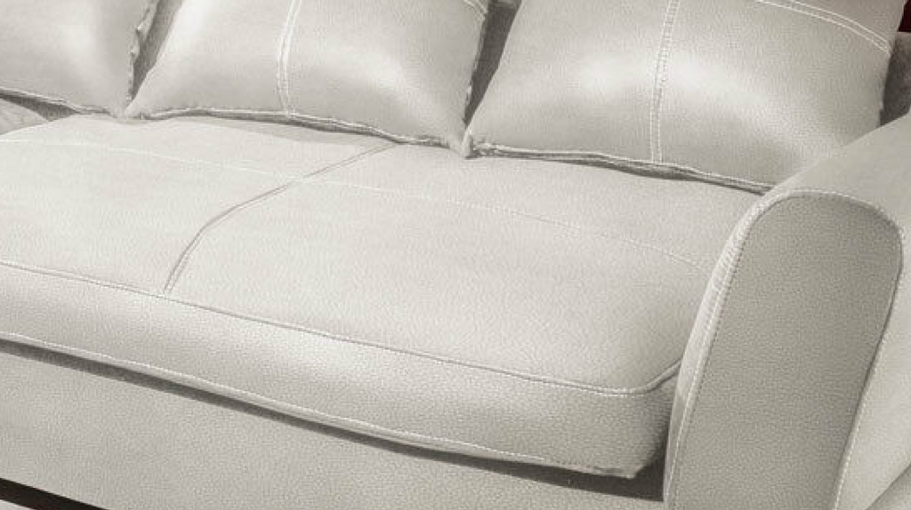 Design Couchgarnitur Weiss Sofa K-Leder Eck Sofa Wohnlandschaft Megasofa Rechts