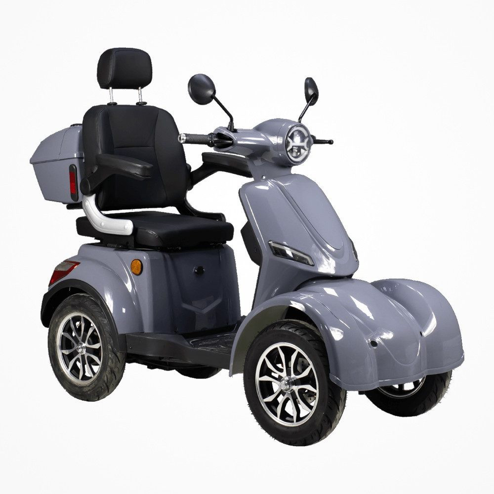 Elektromobil Volta VM6 4-Rad Senioren 25 km/h 1000W 50 km Reichweite Grau E-Roll