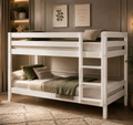 Kinderbett Etagenbett Weiss Hochbett Spielbett Kindeerbett Stockbett 90x200 cm