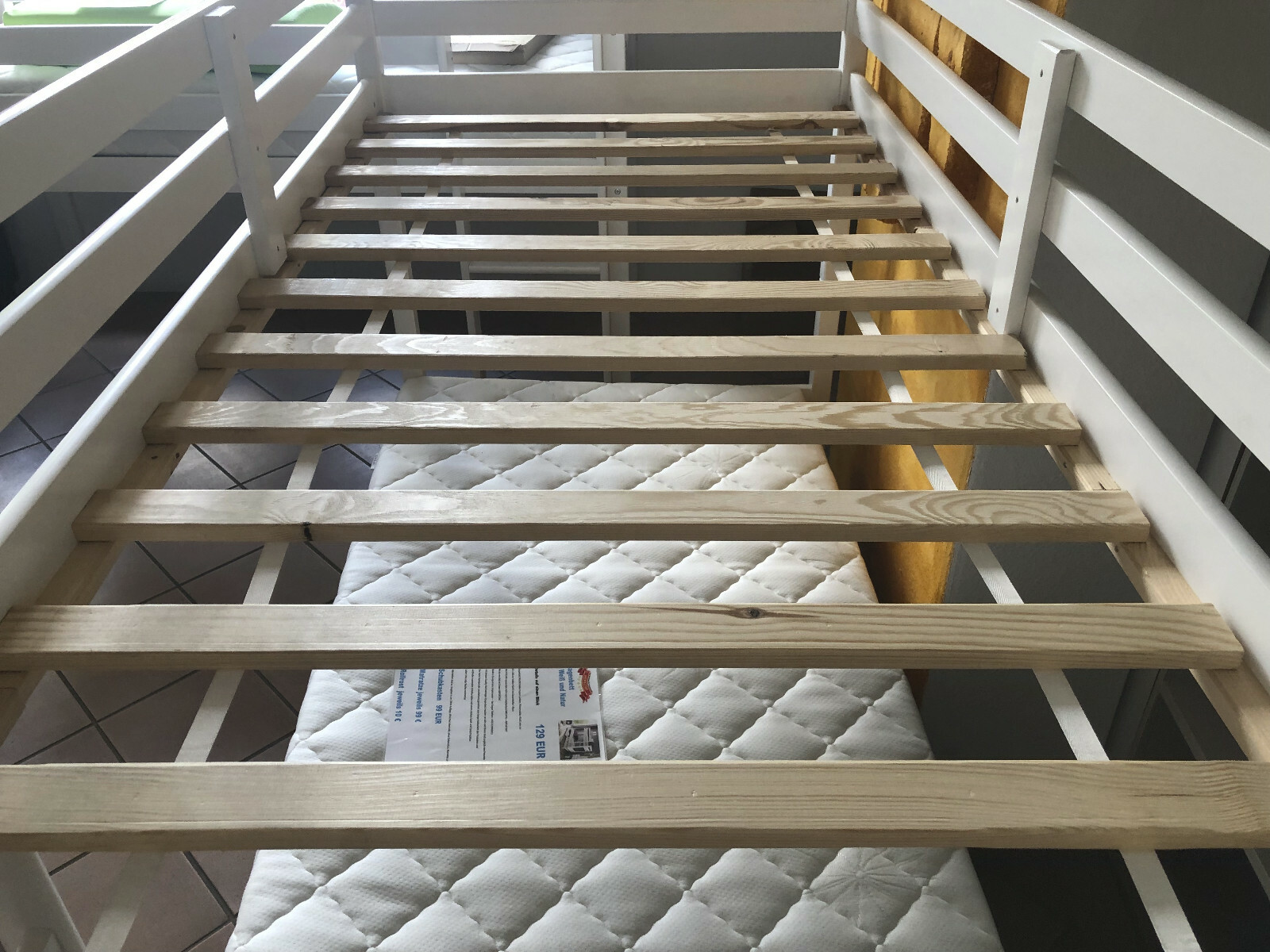 Lattenrost Rollrost Lattenrahmen Holz 180x200 besteht aus zweimal 2x 90 × 200 cm