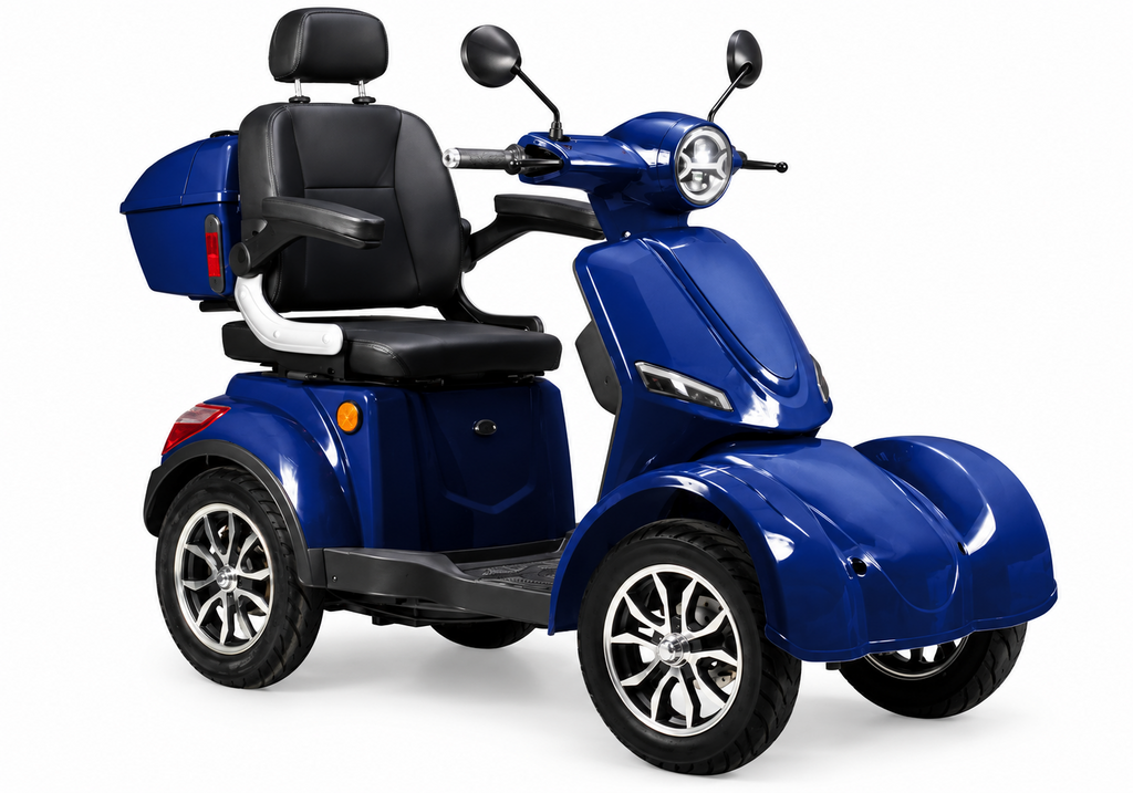 Elektromobil Volta VM6 4-Rad Senioren 25km/h 1000W 50km Reichweite Blei-Gel Blau