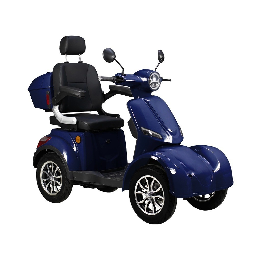 Elektromobil Volta VM6 4-Rad Senioren 25km/h 1000W 50km Reichweite Blei-Gel Blau
