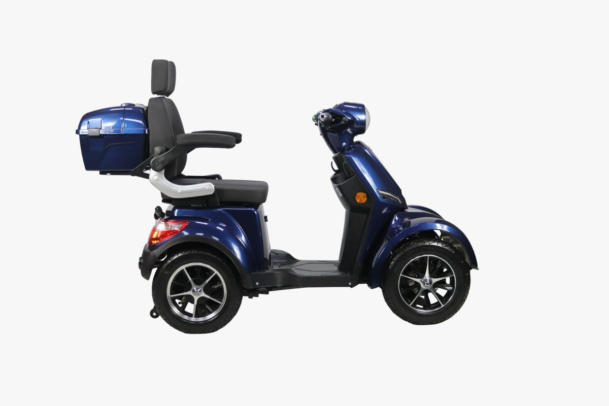 Elektromobil Volta VM6 4-Rad Senioren 25km/h 1000W 50km Reichweite Blei-Gel Blau