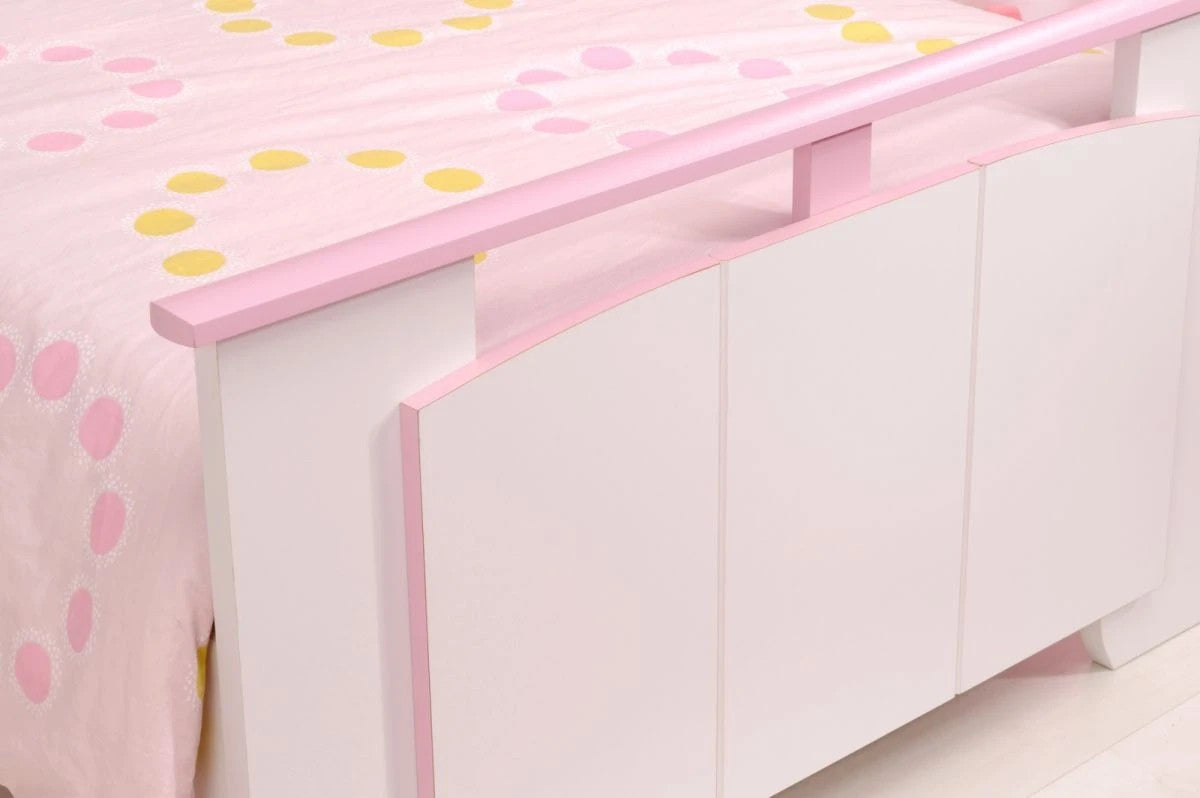 Kinder- und Jugendzimmer Set 3-teilig"Biotiful15 in weiß und rosa Mädchenzimmer