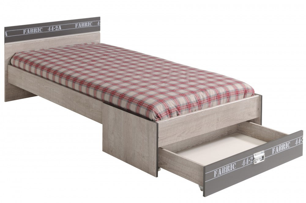Kinderzimmer möbel Set Kinderzimmerbett 90x200 Schrank Kommode und Nachtkonsole