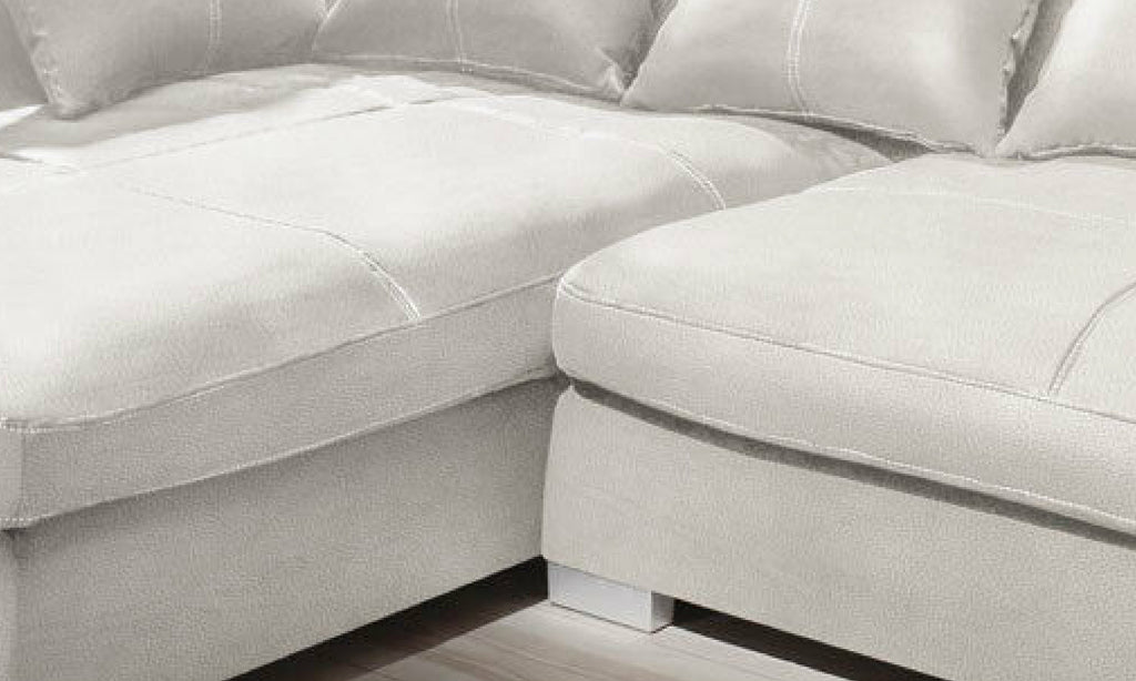 Couchgarnitur Weiss Sofa K-Leder Eck Sofa Wohnlandschaft Megasofa Links Design