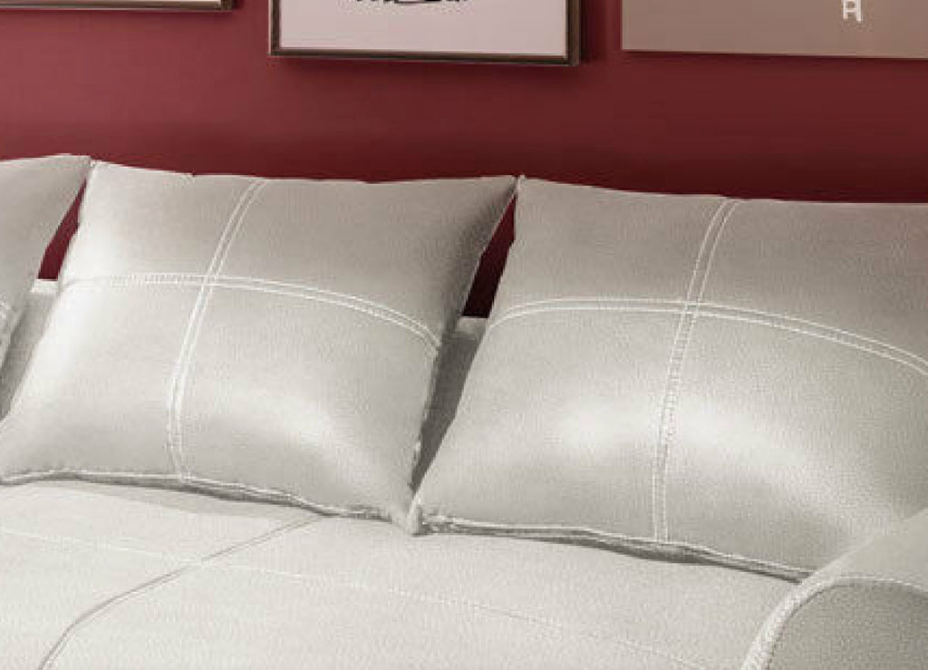 Couchgarnitur Weiss Sofa K-Leder Eck Sofa Wohnlandschaft Megasofa Links Design
