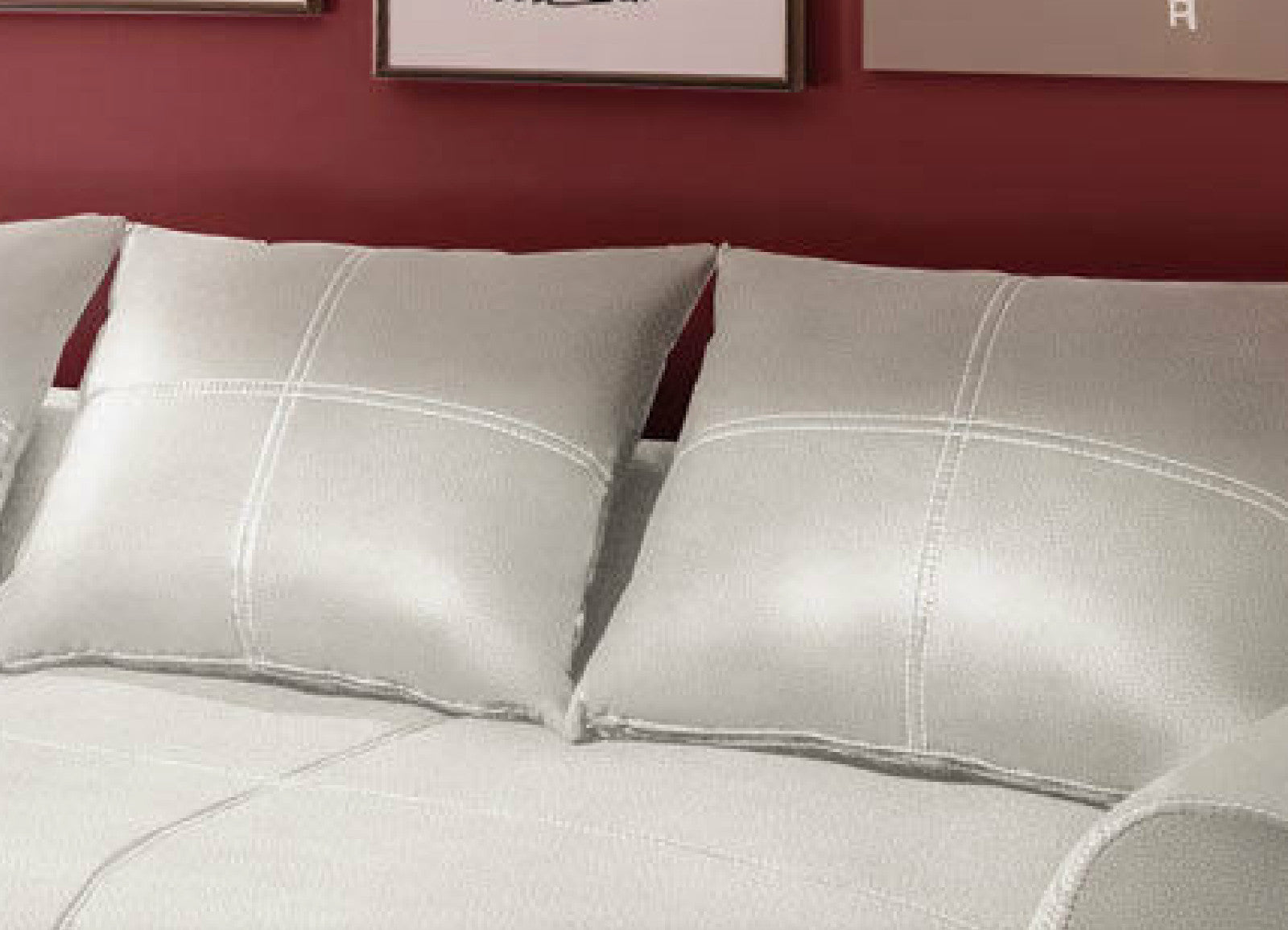 Couchgarnitur Weiss Sofa K-Leder Eck Sofa Wohnlandschaft Megasofa Links Design