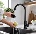 Küchenarmatur 360° Wasserhahn Küche Mischbatterie Spültisch Schwarz GMF803 39cn