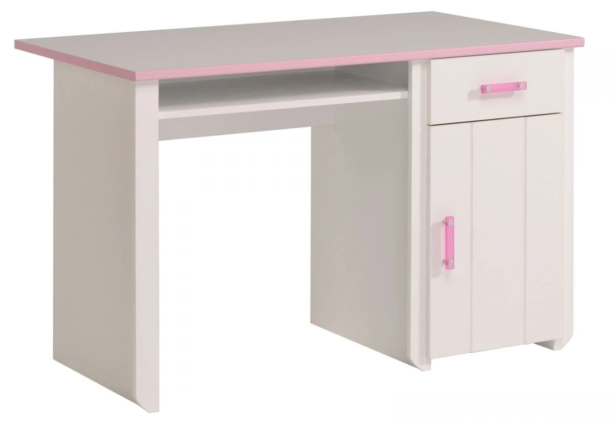 Kinder- und Jugendzimmer Set 3-teilig"Biotiful15 in weiß und rosa Mädchenzimmer