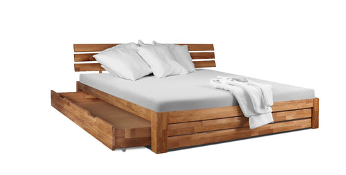 180x200 Eiche Massivholzbett Ehebett Doppelbett Eiche bett Massiv