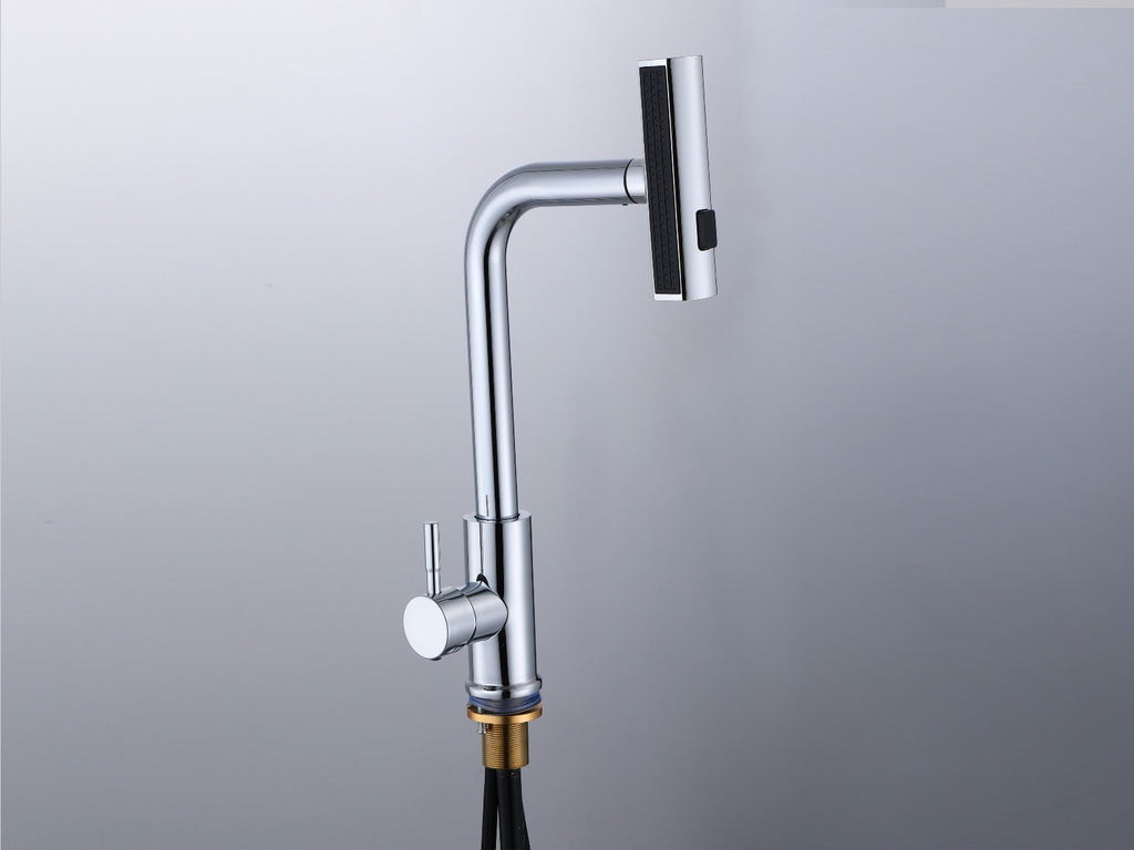 Küchenarmatur 360° Wasserhahn Küche Mischbatterie Spültisch Silber Armatur GF701