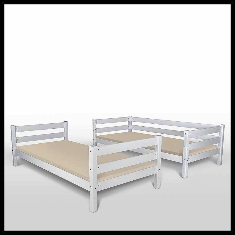 Kinderbett Etagenbett Hochbett Spielbett Stockbett weiss Lattenrost