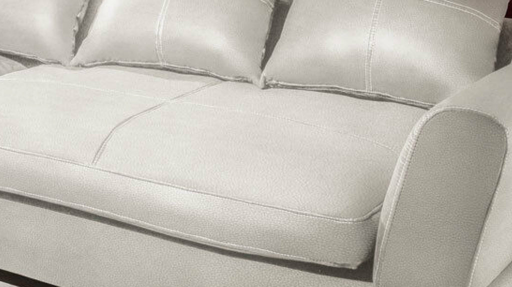 Design Couchgarnitur Weiss Sofa K-Leder Eck Sofa Wohnlandschaft Megasofa Rechts