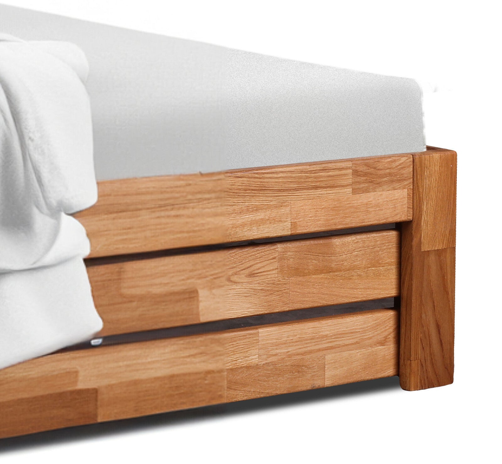 180x200 Eiche Massivholzbett Ehebett Doppelbett Eiche bett Massiv