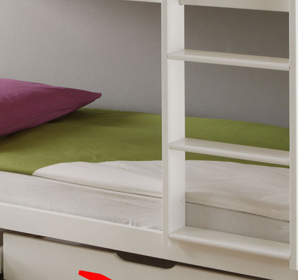 Kinderbett Etagenbett Hochbett Spielbett Stockbett weiss Lattenrost