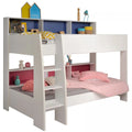 Etagenbett"TamTam1"in weiß mit blau oder pink Kinder und Jugendzimmer Hochbett