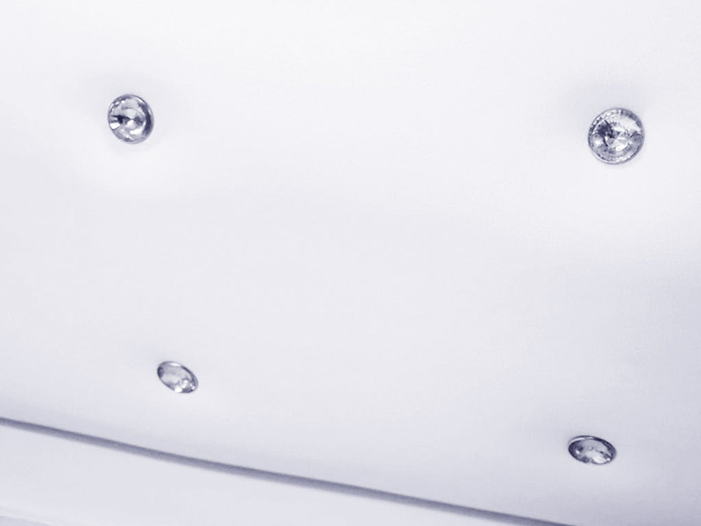 Boxspringbett Monaco 180x200 cm Kunstleder Weiß Komfortbett Hotelbett Doppelbett
