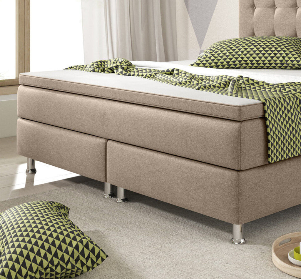 Boxspringbett 180x200 cm Muddy Bett Komfortbett Hotelbett Stoff Bett Bern 31741