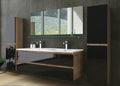 Badmöbel Set Eiche Schwarz Hochglanz SoftClosingssystem 120 cm Doppelwaschbecken