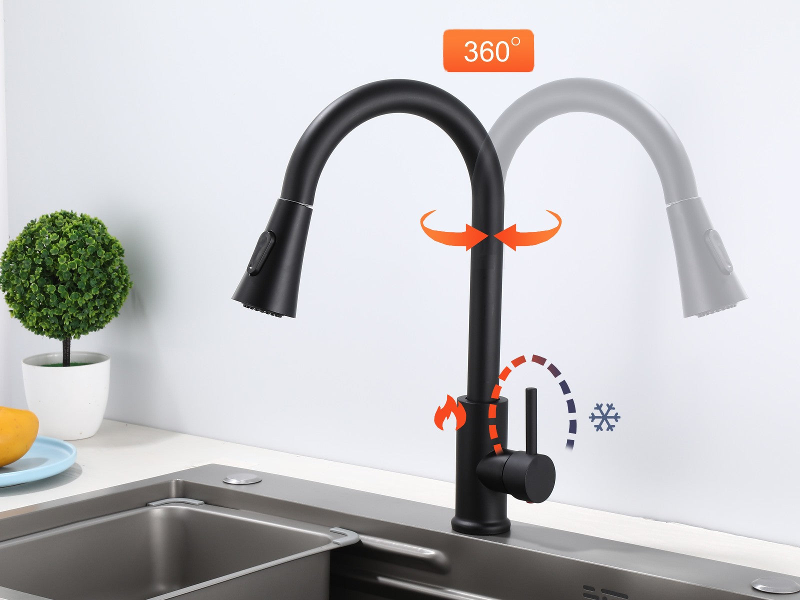 Granitspüle Küchenspüle Armatur Granit Siphon Einbauspüle Spülbecken Spüle76x44