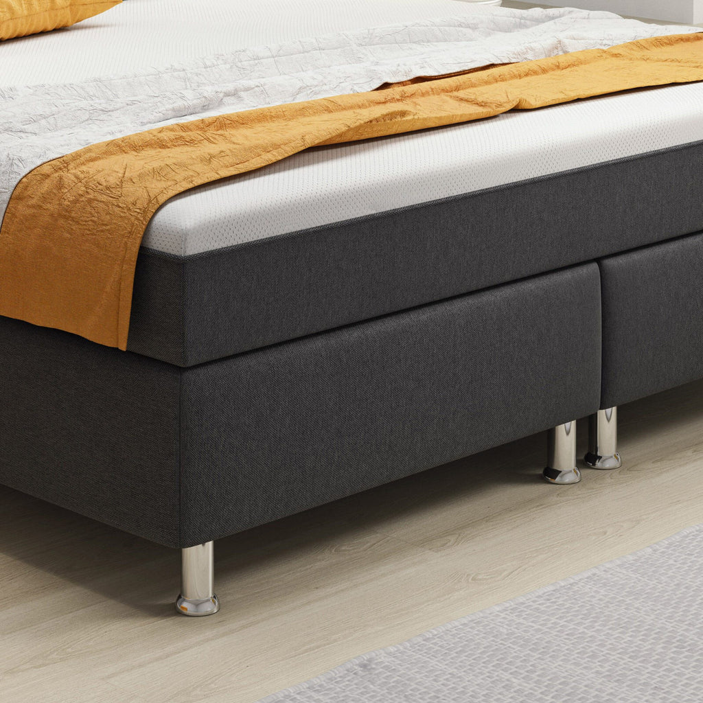 Boxspringbett 180x200 Anthrazit Bett Komfortbett Hotelbett Stoff Bett Londo31737