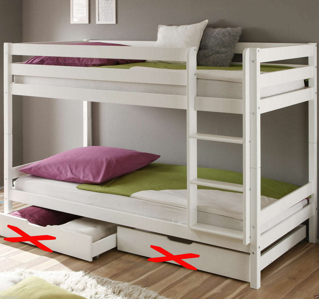 Kinderbett Etagenbett Hochbett Spielbett Stockbett weiss Lattenrost