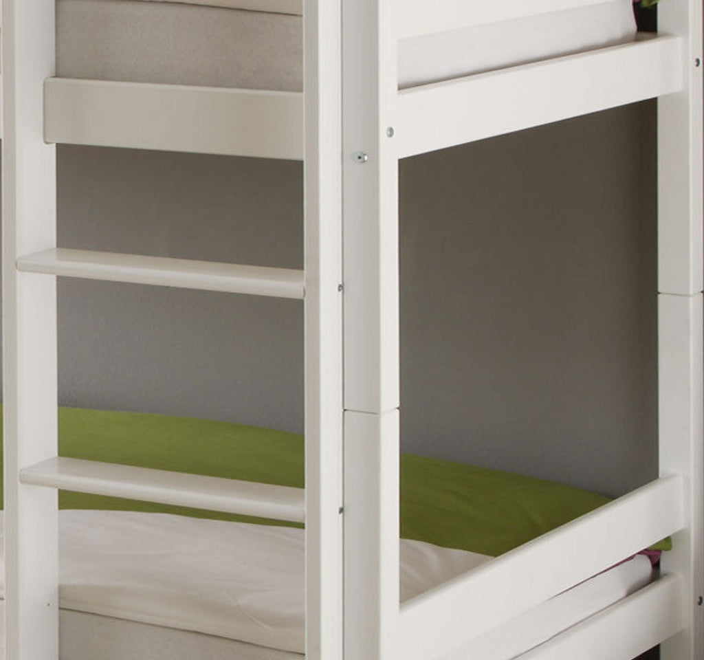 Kinderbett Etagenbett Hochbett Spielbett Stockbett weiss Lattenrost