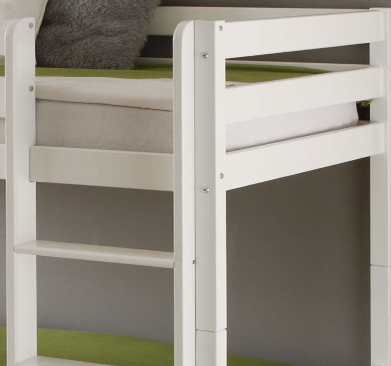 Kinderbett Etagenbett Hochbett Spielbett Stockbett weiss Lattenrost