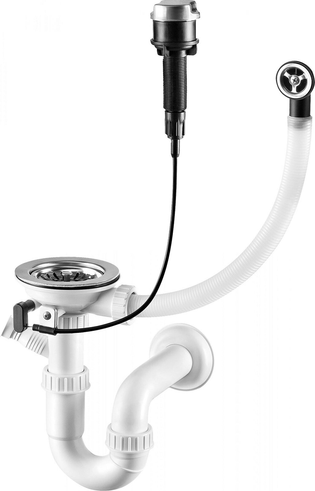 Granitspüle Küchenspüle Granit Siphon Einbauspüle Spülbecken Spüle Granit 116x51