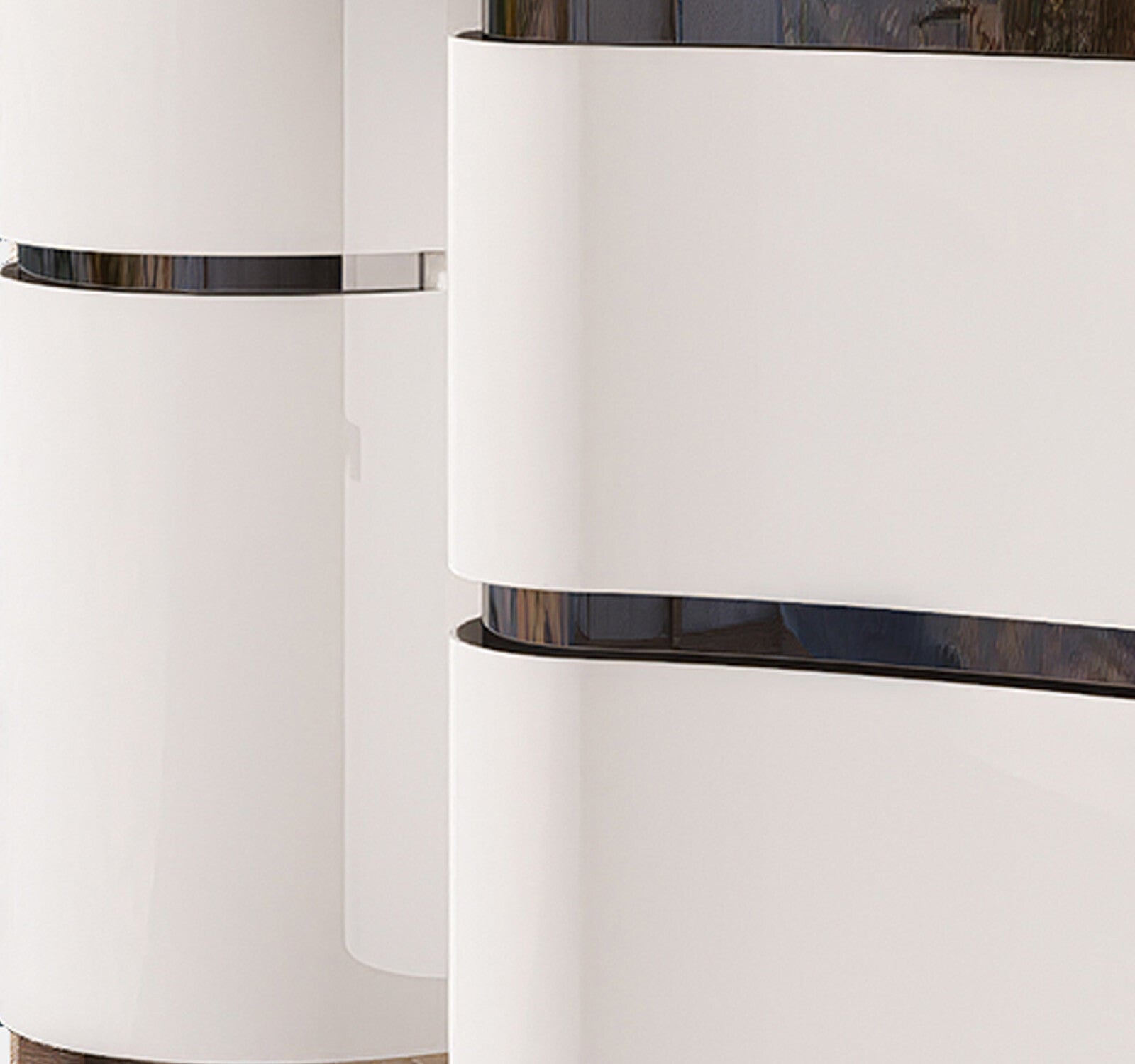 Badmöbel Set Schwarz / Weiss Lackiert Hochglanz Badezimmermöbel 90 cm Badezimmer